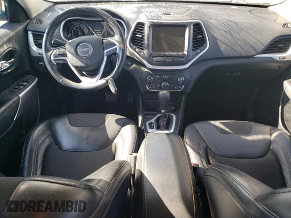 2018 Jeep Cherokee Latitude Plus with VIN 1C4PJLLXXJD557028, listed as a Copart auction lot 76671214 with 105,459 mi miles and Salvage Title. Bid and sale history available at carsss.com. Image 8.