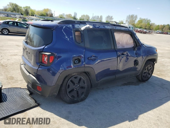 2018 Jeep Renegade Sport with VIN ZACCJBAB6JPH26401, listed as a Copart auction lot 53295285 with Not provided miles and Salvage title. Bid and sale history available at DreamBid. Image 3.