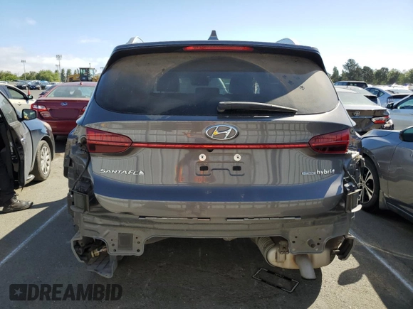 2022 Hyundai Santa Fe Hybrid Limited with VIN KM8S5DA14NU054874, listed as a Copart auction lot 56096084 with 54,844 mi miles and Salvage Title. Bid and sale history available at carsss.com. Image 6.