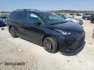 2024 Toyota Sienna LE with VIN 5TDCSKFC7RS130811, listed as a Copart auction lot 75768254 with 7,656 mi miles and Salvage Title. Bid and sale history available at carsss.com. Image 4.