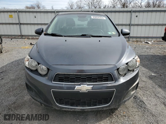 2013 Chevrolet Sonic LT with VIN 1G1JC5SB2D4146897, listed as a Copart auction lot 49854355 with Not Provided miles and Clean Title. Bid and sale history available at DreamBid. Image 5.