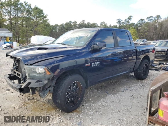 2014 Ram 1500 Sport with VIN 1C6RR6MT1ES223333, listed as a Copart auction lot 43268065 with 195,175 mi miles and Salvage title. Bid and sale history available at DreamBid. Image 1.