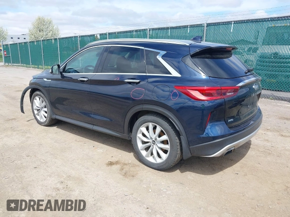 2019 Infiniti QX50 Pure z VIN 3PCAJ5M37KF116903, wystawiony jako IAAI lot #42156926 z przebiegiem 81 592 mil mil oraz . Historia ofert i sprzedaży dostępna na DreamBid. Obrazek 3.