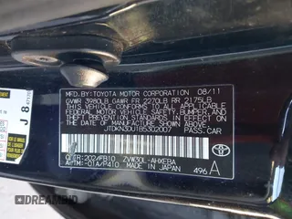 2011 Toyota Prius I with VIN JTDKN3DU1B5302007, listed as a IAAI auction lot 41313078 with 186,530 mi miles and . Bid and sale history available at DreamBid. Image 9.