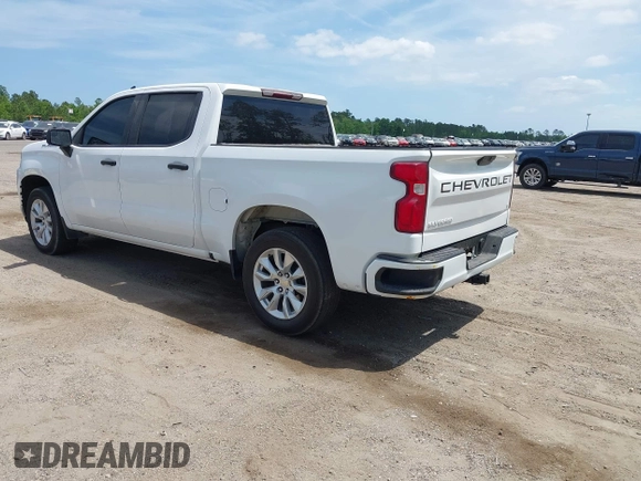 2021 Chevrolet Silverado 1500 Custom with VIN 1GCPWBEH5MZ170766, listed as a IAAI auction lot 41917467 with 136,084 mi miles and . Bid and sale history available at DreamBid. Image 3.