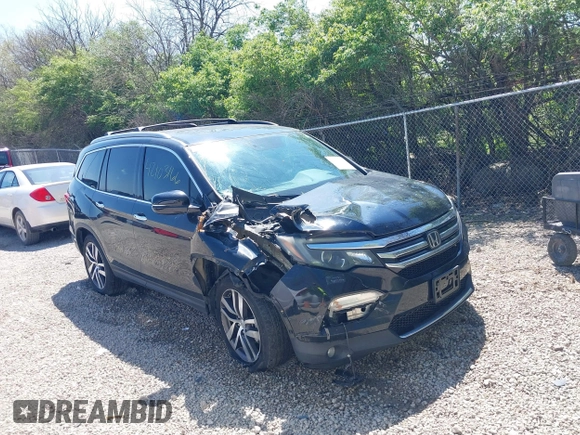 2016 Honda Pilot Elite with VIN 5FNYF6H08GB070057, listed as a IAAI auction lot 42103166 with Not Provided miles. Bid and sale history available at carsss.com. Image 1.