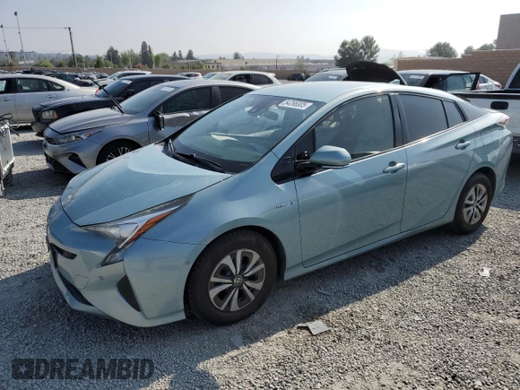2017 Toyota Prius Two with VIN JTDKBRFU1H3045847, listed as a Copart auction lot 54266305 with 93,383 mi miles and Salvage Title. Bid and sale history available at DreamBid. Image 1.