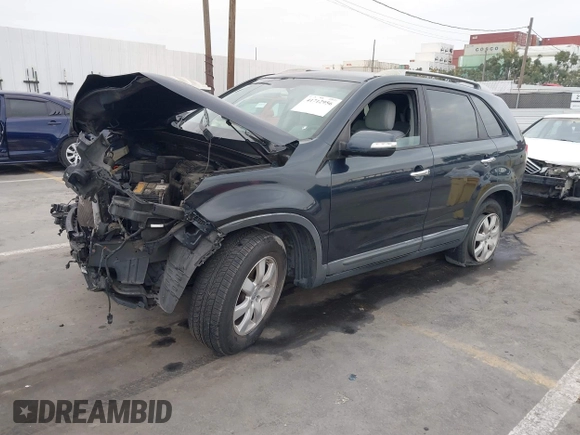2012 Kia Sorento LX with VIN 5XYKT4A68CG265094, listed as a IAAI auction lot 41712956 with 1 mi miles. Bid and sale history available at carsss.com. Image 17.
