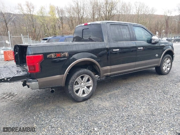 2018 Ford F-150 XL with VIN 1FTEW1EG8JFE53667, listed as a IAAI auction lot 40853148 with 157,460 mi miles. Bid and sale history available at carsss.com. Image 4.