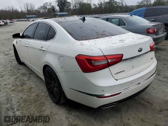 2015 Kia Cadenza Premium with VIN KNALN4D76F5191039, listed as a Copart auction lot 80936574 with 135,299 mi miles and Salvage Title. Bid and sale history available at carsss.com. Image 2.