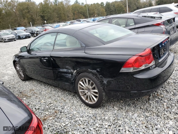 2009 Volvo C70 with VIN YV1MC67289J076117, listed as a Copart auction lot 82969644 with 192,359 mi miles and Salvage Title. Bid and sale history available at carsss.com. Image 2.