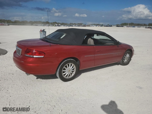 2001 Chrysler Sebring LXi with VIN 1C3EL55U71N624392, listed as a Copart auction lot 80105644 with 38,527 mi miles and Clean Title. Bid and sale history available at carsss.com. Image 3.