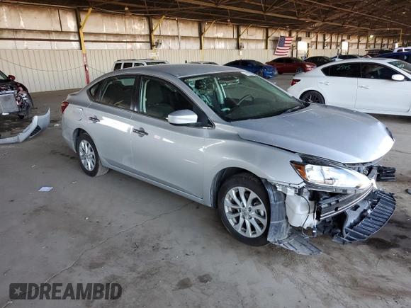 2019 Nissan Sentra S with VIN 3N1AB7APXKY278368, listed as a Copart auction lot 54526855 with 77,944 mi miles and Salvage Title. Bid and sale history available at carsss.com. Image 4.