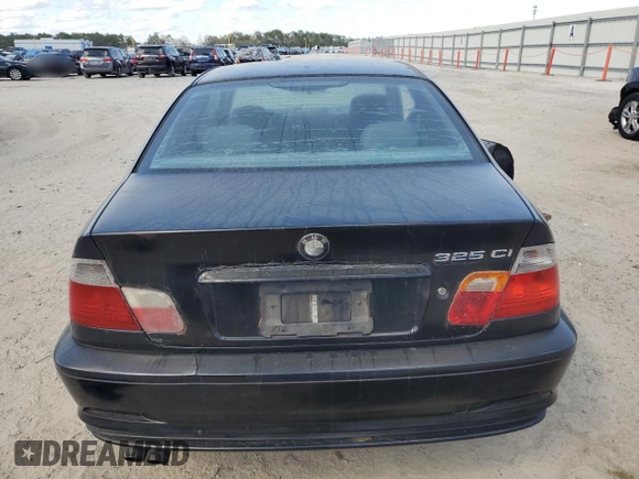 2003 BMW 3 Series 325Ci with VIN WBABN33443PG61696, listed as a Copart auction lot 48861845 with 181,107 mi miles and Salvage Title. Bid and sale history available at carsss.com. Image 6.