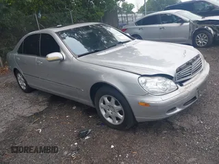 2001 Mercedes-Benz S 320/430/500 with VIN WDBNG75JX1A155743, listed as a IAAI auction lot 42468585 with 175,404 mi miles and . Bid and sale history available at DreamBid. Image 1.