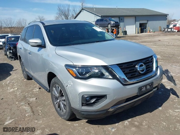 2018 Nissan Pathfinder SV with VIN 5N1DR2MM0JC654685, listed as a IAAI auction lot 41817909 with 94,644 mi miles. Bid and sale history available at carsss.com. Image 1.