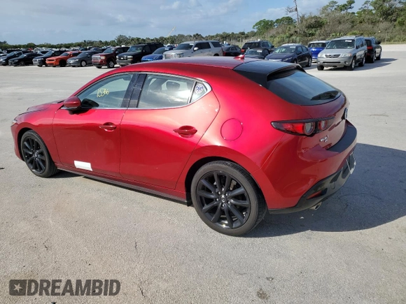 2019 Mazda Mazda3 Hatchback w/Premium Pkg with VIN JM1BPBNM9K1126723, listed as a Copart auction lot 75910314 with 15,366 mi miles and Non Repairable. Bid and sale history available at carsss.com. Image 2.