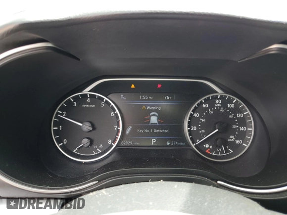 2021 Nissan Maxima SV with VIN 1N4AA6CV8MC506052, listed as a Copart auction lot 55867975 with 82,929 mi miles and Salvage title. Bid and sale history available at DreamBid. Image 9.