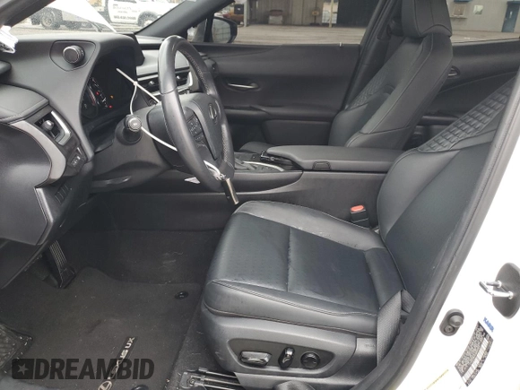 2021 Lexus UX 200 with VIN JTHX3JBHXM2040304, listed as a Copart auction lot 49006725 with 51,543 mi miles and Salvage title. Bid and sale history available at DreamBid. Image 7.