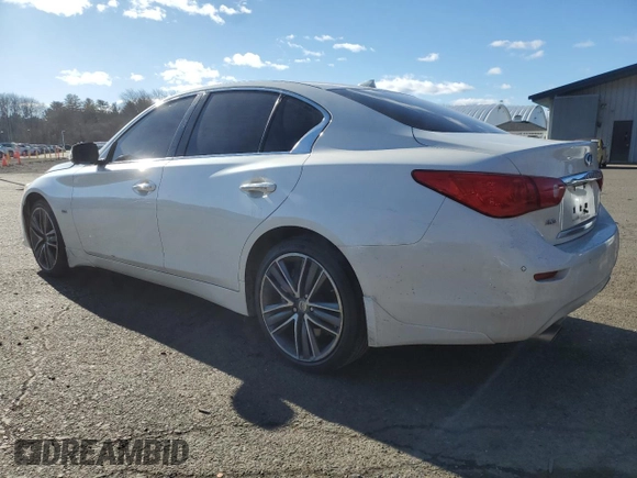 2017 Infiniti Q50 3.0t Sport with VIN JN1EV7AR6HM834858, listed as a Copart auction lot 88754935 with 144,118 mi miles and Salvage Title. Bid and sale history available at carsss.com. Image 2.