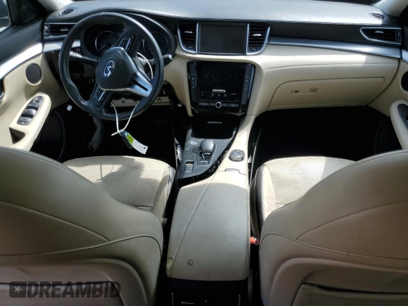 2019 Infiniti QX50 Luxe with VIN 3PCAJ5M15KF113240, listed as a Copart auction lot 53139265 with 66,364 mi miles and Salvage title. Bid and sale history available at DreamBid. Image 8.