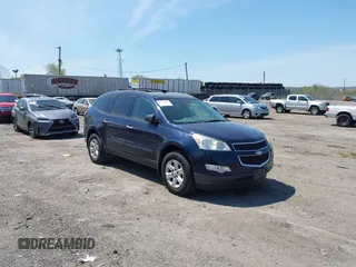 2015 Chevrolet Traverse LS z VIN 1GNKVFED0FJ317795, wystawiony jako IAAI lot #42107153 z przebiegiem 99 474 mil mil oraz . Historia ofert i sprzedaży dostępna na DreamBid. Obrazek 1.