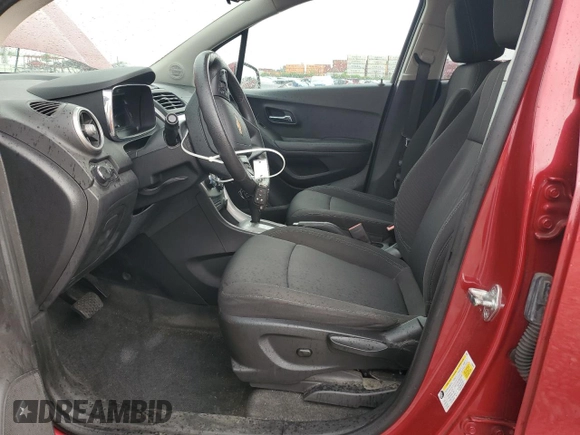 2015 Chevrolet Trax LT with VIN KL7CJRSB3FB117918, listed as a Copart auction lot 54357805 with 54,579 mi miles and Salvage Title. Bid and sale history available at carsss.com. Image 7.