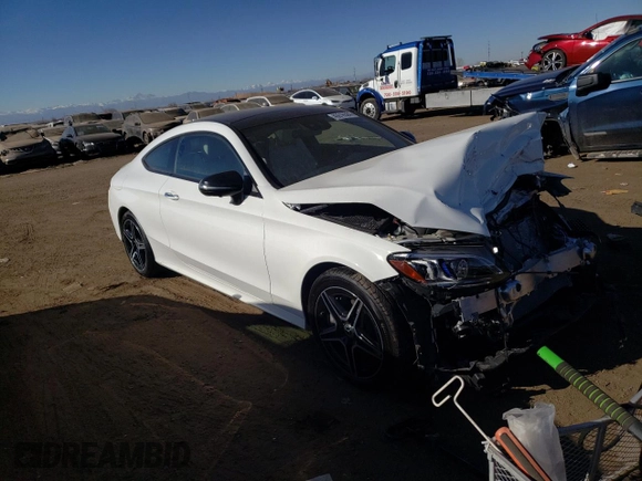 2023 Mercedes-Benz C 300 with VIN W1KWJ8EB8PG131247, listed as a Copart auction lot 40616584 with 823 mi miles and . Bid and sale history available at DreamBid. Image 4.