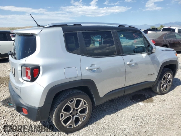 2015 Jeep Renegade Limited z VIN ZACCJBDT8FPB42089, wystawiony jako Copart lot #57582975 z przebiegiem 99 289 mil mil oraz Szkoda całkowita • Salvage title. Historia ofert i sprzedaży dostępna na DreamBid. Obrazek 3.
