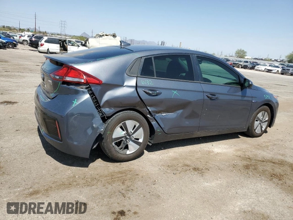 2019 Hyundai Ioniq Blue with VIN KMHC65LC5KU145024, listed as a Copart auction lot 64689825 with 91,418 mi miles and Salvage title. Bid and sale history available at DreamBid. Image 3.