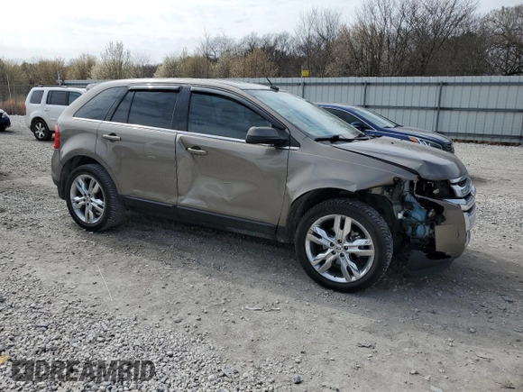 2013 Ford Edge Limited with VIN 2FMDK3KCXDBA08398, listed as a Copart auction lot 45166034 with 131,655 mi miles and Salvage title. Bid and sale history available at DreamBid. Image 4.