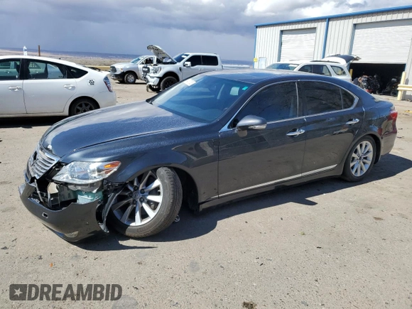 2011 Lexus LS 460 with VIN JTHBL5EF1B5103510, listed as a Copart auction lot 48377525 with 87,612 mi miles and Salvage title. Bid and sale history available at DreamBid. Image 1.