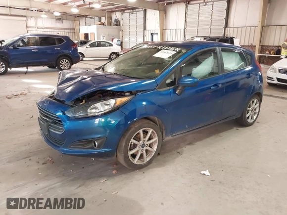 2019 Ford Fiesta SE with VIN 3FADP4EJ6KM124270, listed as a IAAI auction lot 40962134 with 122,757 mi miles. Bid and sale history available at carsss.com. Image 2.