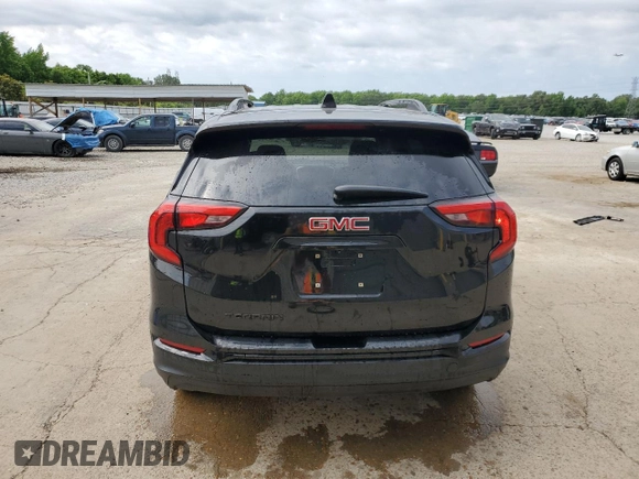 2020 GMC Terrain SLE with VIN 3GKALMEV7LL138282, listed as a Copart auction lot 58064355 with 109,318 mi miles and Salvage title. Bid and sale history available at DreamBid. Image 6.