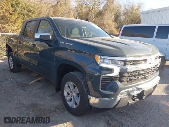 2025 Chevrolet Silverado 1500 LT with VIN 3GCPACED0SG198246, listed as a IAAI auction lot 41823971 with 10,660 mi miles. Bid and sale history available at carsss.com. Image 1.