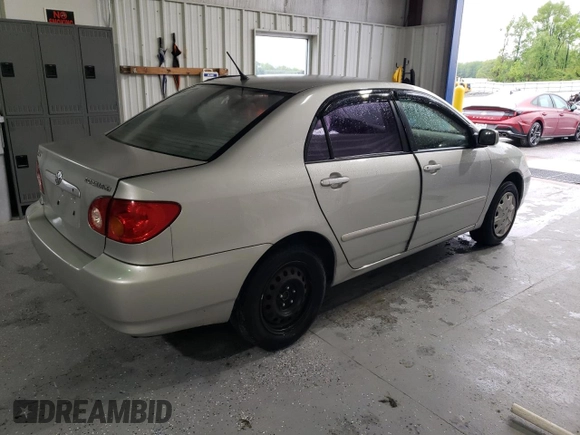 2004 Toyota Corolla CE with VIN 2T1BR32E54C262391, listed as a Copart auction lot 51225865 with 217,999 mi miles and Salvage Title. Bid and sale history available at DreamBid. Image 3.