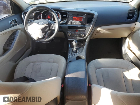 2011 Kia Optima LX with VIN KNAGM4A74B5074854, listed as a Copart auction lot 49047415 with 186,404 mi miles and Salvage Title. Bid and sale history available at carsss.com. Image 8.