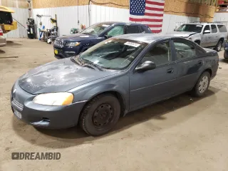2002 Dodge Stratus SE with VIN 1B3EL36X82N124222, listed as a Copart auction lot 75369414 with 61,832 mi miles and Non Repairable. Bid and sale history available at carsss.com. Image 1.