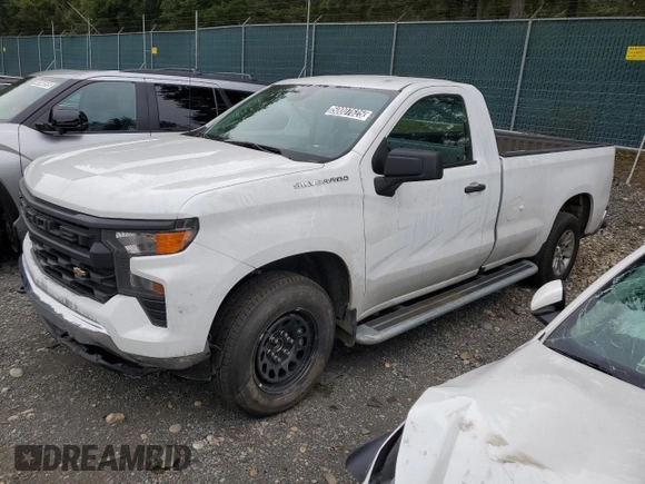 2024 Chevrolet Silverado 1500 Work Truck with VIN 3GCNAAED5RG357087, listed as a Copart auction lot 50007625 with 0 mi miles and Salvage Title. Bid and sale history available at carsss.com. Image 1.