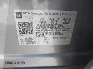 2020 GMC Terrain SLE с VIN 3GKALMEV7LL195324, выставлен на аукционе IAAI как лот 41866148 с пробегом 17 687 миль миль и . История ставок и продаж доступна на DreamBid. Изображение 9.