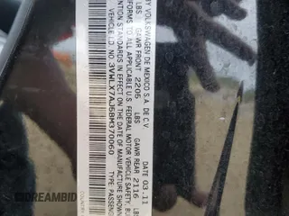 2011 Volkswagen Jetta SEL z VIN 3VWLX7AJ5BM370060, wystawiony jako Copart lot #50052585 z przebiegiem 157 629 mil mil oraz Szkoda całkowita • Salvage title. Historia ofert i sprzedaży dostępna na DreamBid. Obrazek 12.