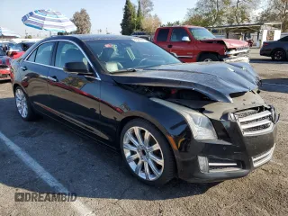 2014 Cadillac ATS Premium with VIN 1G6AE5SX3E0164026, listed as a Copart auction lot 43981795 with 126,148 mi miles and Salvage Title. Bid and sale history available at carsss.com. Image 4.