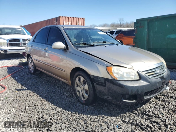 2008 Kia Spectra SX with VIN KNAFE121585534159, listed as a Copart auction lot 47264085 with 238,871 mi miles and Salvage Title. Bid and sale history available at carsss.com. Image 4.