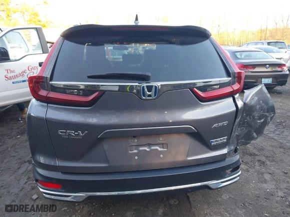 2022 Honda CR-V Hybrid Touring with VIN 5J6RT6H9XNL038288, listed as a IAAI auction lot 40955705 with 61,153 mi miles. Bid and sale history available at carsss.com. Image 16.