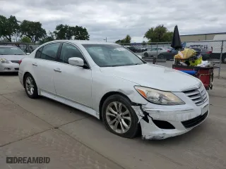 2013 Hyundai Genesis 3.8L with VIN KMHGC4DDXDU237163, listed as a Copart auction lot 53838145 with 96,928 mi miles and Salvage Title. Bid and sale history available at carsss.com. Image 4.