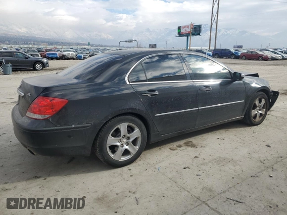 2008 Acura RL Technology with VIN JH4KB16608C000125, listed as a Copart auction lot 89152445 with 158,681 mi miles and Salvage Title. Bid and sale history available at DreamBid. Image 3.