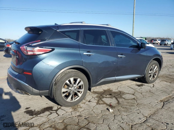 2015 Nissan Murano SL with VIN 5N1AZ2MG9FN253189, listed as a Copart auction lot 48157615 with 153,990 mi miles and Salvage Title. Bid and sale history available at carsss.com. Image 3.