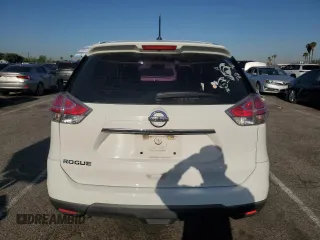 2016 Nissan Rogue S with VIN 5N1AT2MT7GC852541, listed as a Copart auction lot 52016205 with 78,005 mi miles and Salvage Title. Bid and sale history available at carsss.com. Image 6.
