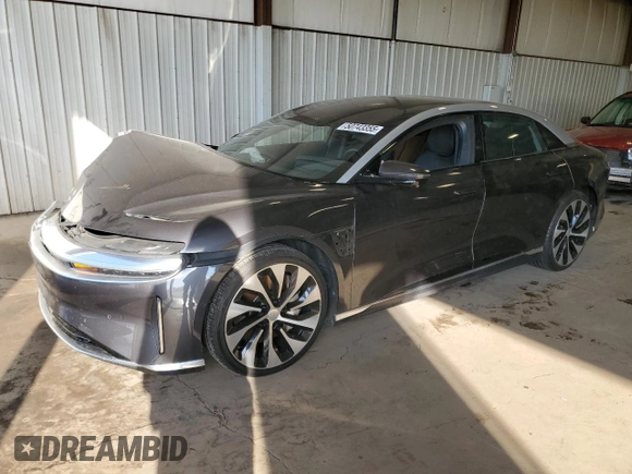 2023 Lucid Air Touring z VIN 50EA1TEA7PA003630, wystawiony jako Copart lot #50743355 z przebiegiem 9357 mil mil oraz Szkody całkowita. Historia ofert i sprzedaży dostępna na DreamBid. Obrazek 1.