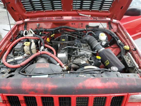 2001 Jeep Cherokee Sport with VIN 1J4FF48S61L568043, listed as a Copart auction lot 80671554 with 244,660 mi miles and Salvage Title. Bid and sale history available at carsss.com. Image 13.